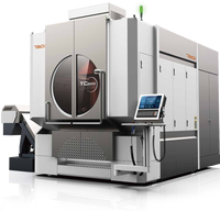 Centre d'usinage CNC vertical 5 axes haute vitesse, broche HSK-A63 à cône automatique pour commande, haute précision, usage intensif