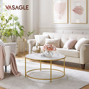 <span class=keywords><strong>VASAGLE</strong></span>-<span class=keywords><strong>Table</strong></span> de salon moderne en métal avec plateau en bois, <span class=keywords><strong>table</strong></span> <span class=keywords><strong>basse</strong></span> <span class=keywords><strong>ronde</strong></span> pour décoration de chambre - Product Image 2