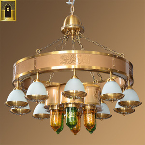 Nhà Thờ Hồi Giáo Đèn Chùm Sắt Ánh Sáng Phù Hợp Lớn Dự Án Treo Đèn Antique Brass Pendant Đèn - Product Image 3