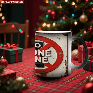 Frosted Black Ceramic Mug 11oz Color Changing Magic Tea Latte Cup Smart <b>Drinkware</b> - Product Image 2