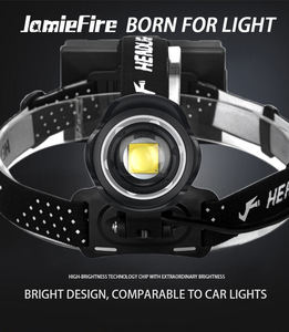Linterna Frontal WOSEN Ultra Brillante, Recargable por USB, IP65, de Iones de Litio, 50W XHP99, para Trabajo al Aire Libre, Pesca, LED - Product Image 4