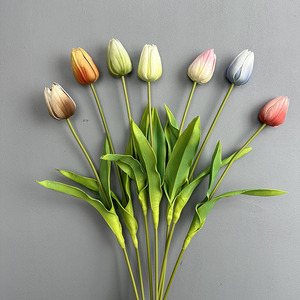 BF-TP03 Hot Selling High Quality PU Real Touch <strong>Tulips</strong> Artificial <strong>Tulip</strong> Bud Flowers for Home <strong>Table</strong> Centerpiece Wedding Decoration - Product Image 1