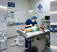 Lampe chirurgicale LED médicale portable de type CE 70000 Lux avec température de couleur réglable, CRI 96, pour clinique vétérinaire