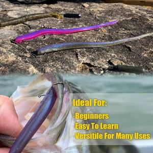 Drop Shot Rigs para pesca de lubina Ready Rig con anzuelos y peso de plomo - Product Image 5