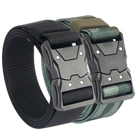 Logo personnalisé Nouveau Style Camouflage Toile Outil Taille Sangle Ceinture Hommes Nylon Alliage Boucle Combat Tactique Ceinture