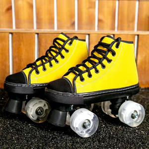Patins à roulettes professionnels Ruidongle, patins à roulettes quad, coque en nid d'abeille, double rangée de roues clignotantes, <span class=keywords><strong>danse</strong></span> de vitesse pour hommes, femmes et adultes - Product Image 2