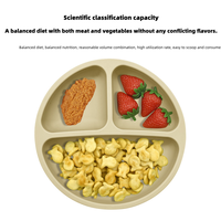 Ensemble d'alimentation pour bébé de nouvelle conception, vaisselle en silicone à ventouse, bol, assiette, cuillère, gobelet d'apprentissage, qualité alimentaire, essentiels pour la salle à manger des tout-petits