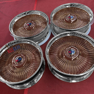 ล้อแม็กซ์สีโรสโกลด์แบบลวด ขนาด 13 นิ้ว 26 นิ้ว 5x120.65 ยี่ห้อ KELUN พร้อมฝาครอบกลางแบบลอย - Product Image 4