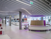 Plafond en aluminium à motif ondulé, plafond moderne pour projets intérieurs, dalles de plafond en aluminium
