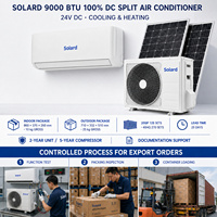 AC DC Hybrid 9000BTU Pendingin Udara Tenaga Surya Tanpa Baterai Sistem Split OEM Grosir untuk Distributor dan Pasokan Proyek