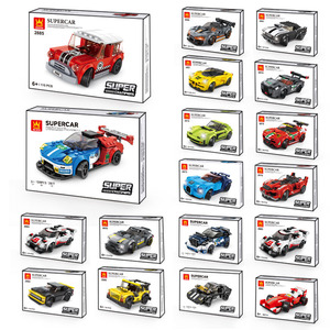 2870 Sport voiture 174 + pièces ensemble de blocs course ville Police voiture modèle assemblage blocs de construction personnalisés pour enfants MOC brique jouets - Product Image 5
