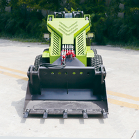 Chargeur frontal hydraulique Mini-chargeuse compacte 4x4 à traction intégrale Équipement de terrassement multifonctionnel pour la construction Moteur PLC Core 1 an