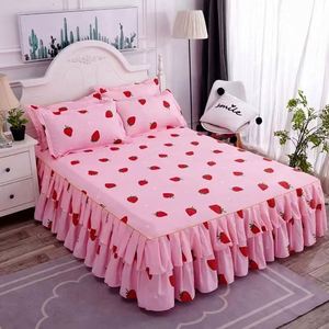 Juego de Ropa de Cama Estampada de 3 Piezas, Falda de Cama Suave, Cubrecama para Boda, Sábana para Cama Matrimonial, Individual, Queen y King Size, Funda de Colchón, Sábanas J0111 - Product Image 6
