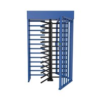 Double Entrance Anti-Tailing Fingerprint Access Control Rotating Gate Full Height Turnstile Security for Gym 304 Stainless Steel