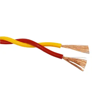 Factory Direct 2 Core Pvc Twisted Pair Flexible Cable 1.5mm 2.5 mm 4mm Rvs Fire Alarm Cable Electrical Wires