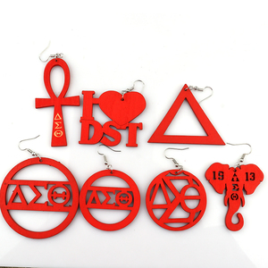 Orecchini in legno taglio Laser DST legno - Product Image 2