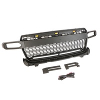 Grille supérieure avant noire ABS 4x4 tout-terrain pour Maverick 2022 avec installation par boulons et éclairage LED disponible