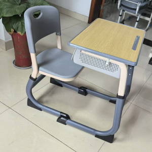 Juego <span class=keywords><strong>de</strong></span> <span class=keywords><strong>Escritorio</strong></span> y Silla <span class=keywords><strong>de</strong></span> Estudio Escolar <span class=keywords><strong>de</strong></span> Metal Moderno a Precio Económico para Niños, Ajustable y Cómodo - Product Image 5
