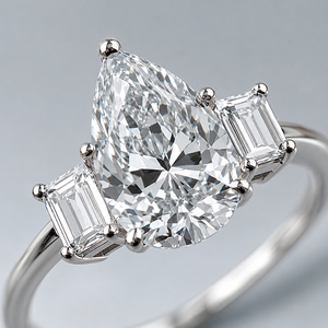 Anello a Goccia di Lusso per Donne, Gioiello da Dito Scintillante e alla Moda - Product Image 5