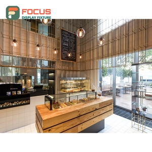 Modern Coffee Merchandise Display Rack Clear Glass Front Syrup Bottle Display Area Roastery Product Display Rack - Product Image 1