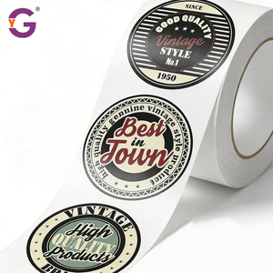 Étiquettes rondes personnalisées, autocollants en vinyle adhésifs, autocollants de logo pour l'emballage et les bouteilles, étiquettes personnalisées imperméables, <span class=keywords><strong>impression</strong></span> d'autocollants - Product Image 6