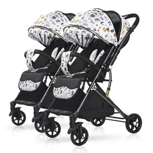 Penjualan langsung dari pabrik kereta bayi kembar yang diterima Multi fungsi dua kereta bayi kualitas tinggi kereta bayi kembar