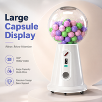 Distributeur automatique de capsules commercial, machine à monnayeur pour jouets d'enfants avec lumière LED pour centre de jeux