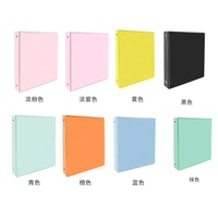 Classeurs à anneaux multi-rangs A4 en PVC opaque avec couverture personnalisée imprimée, pour le rangement de documents de bureau