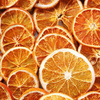 Hoogwaardige gedroogde fruitschijfjes, gedroogde sinaasappelschijfjes voor thee of decoratie, los in bulk, goedkope prijs