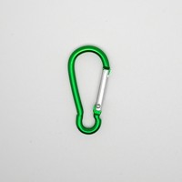 Porte-clés mousquetons ronds en alliage de zinc bon marché, imprimés en typographie, pour l'escalade, le camping et les accessoires de plein air, tendance mode