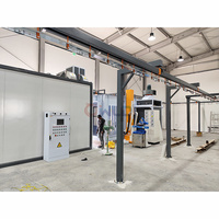 Ligne de production de peinture en poudre à haute efficacité WLD-C, ligne de pulvérisation électrostatique pour la finition des surfaces métalliques