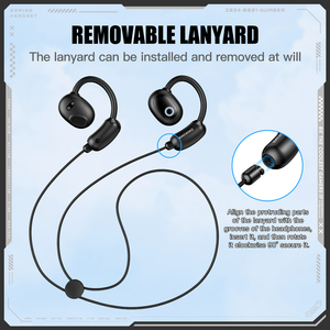 ONIKUMA <span class=keywords><strong>T25</strong></span> OWS Écouteurs de traduction Écouteurs sans fil Conduction d'air Noir Vert Sport Touch Headsets - Product Image 6