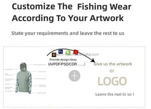 UPF 50 قميص صيد السير لمسافات طويلة خفيف الوزن مقاوم للماء التسامي ضد الأشعة فوق البنفسجية بغطاء رأس أكمام طويلة قمصان صيد مع قناع - Product Image 2