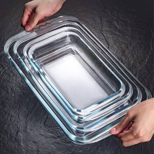 Hokoo Rectangular Tempered <strong>Glass</strong> Heat Resistant Baking Dish Food Safe &amp; BPA Free Microwave Safe for Oven Use Souffle Cake - Product Image 2