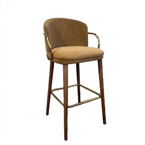 Silla de Salón Metálica de Alta Calidad a Precio Económico al por Mayor, Silla Alta para Salón de Belleza, Taburete de Barra de Altura Media, Diseño Moderno - Product Image 4