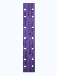Disque abrasif en céramique violette multi-trous <span class=keywords><strong>de</strong></span> haute dureté, rectangulaire, 70*420 mm, épaisseur 1 mm, polissage manuel, réparation automobile, OEM - Product Image 3