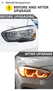 Fari Anteriori LED MJ Wholesale per <span class=keywords><strong>BMW</strong></span> Serie 1 <span class=keywords><strong>F20</strong></span> 2015-2018 118i <span class=keywords><strong>120i</strong></span> 125i, Aggiornamento Luci Frontali - Product Image 4