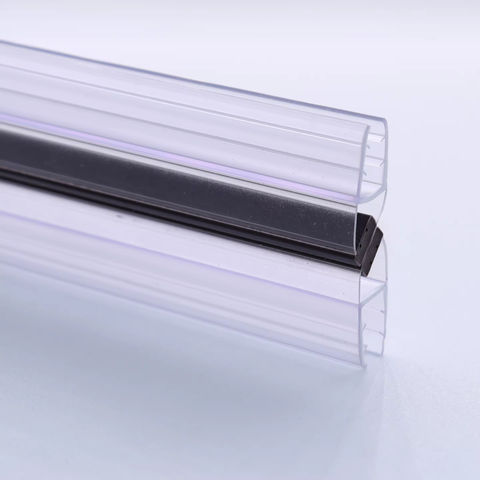 Factory Wholesale Super Clear Black PVC Plastic Profile 90 Degree Magnetic Sealing Strip for Doors