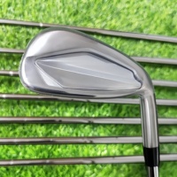 Ensemble de fers de golf forgés style 923 4-PW en acier au carbone souple avec face usinée avec précision et rainures CNC pour un contrôle de distance optimal