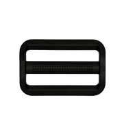 Accessoire de sac, boucle carrée réglable en plastique noir pour sac de randonnée en plein air, boucle à clipser