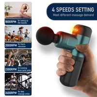 NOUVEAU Moteur sans balais 2600RPM Low Sound Sport Muscle Deep Tissue Red Light Therapy Portable Infra Red Mini Massager Gun