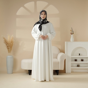 Essential Premium Plus Size Seamless Versatile Pockets Umbrella Cut Abaya Muslim Long Sleeve Dress <strong>Prayer</strong> Islamic <strong>Clothes</strong> - Product Image 6