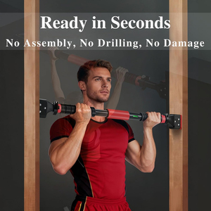 Equipo de Entrenamiento de Fuerza Ajustable para Dominadas, Barra de Dominadas para Marcos de Puerta, Ejercicio de la Parte Superior del Cuerpo - Product Image 6