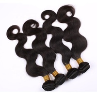 Mèches Body Wave brésiliennes naturelles vierges, 4 lots, Extensions de cheveux humains, vente en gros, bon marché