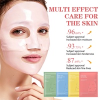 Mascarilla Facial Profunda de Bio-Colágeno de Marca Privada OEM, Paquete de 4, Minimiza Poros, Hidratante, Reafirmante, Piel de Cristal, Mascarilla Coreana al por Mayor