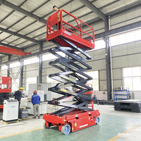 Nouvelle arrivée : Plateforme élévatrice électrique pliable à ciseaux pour travaux d'entretien en entrepôt