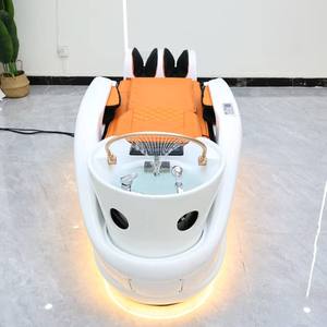 Sillón de Lavado para Salón de Belleza con Luz LED, Masaje Eléctrico y Terapia Capilar, Suministro de Fábrica - Product Image 2