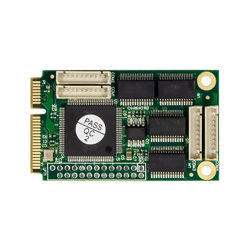 Kartu Seri RS232 Empat Saluran PCIE MINI Tingkat Industri Ke 4 Port COM Port DB9 Pin Kartu Ekspansi CH384L