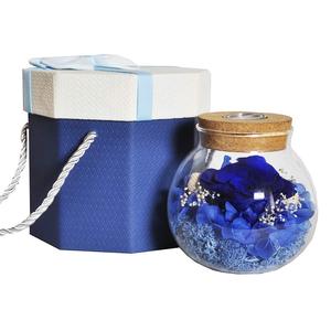 Rosa Eterna Preservada en Botella de Vidrio, Flor Real Hecha a Mano, Regalo de Lujo para Aniversario de Bodas y Decoración de Mesa - Product Image 2