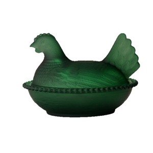 Small Crystal Glass Chicken-Shaped Lid <strong>Storage</strong> <strong>Jar</strong> with Cover <strong>for</strong> Candy and Sugar - Product Image 5